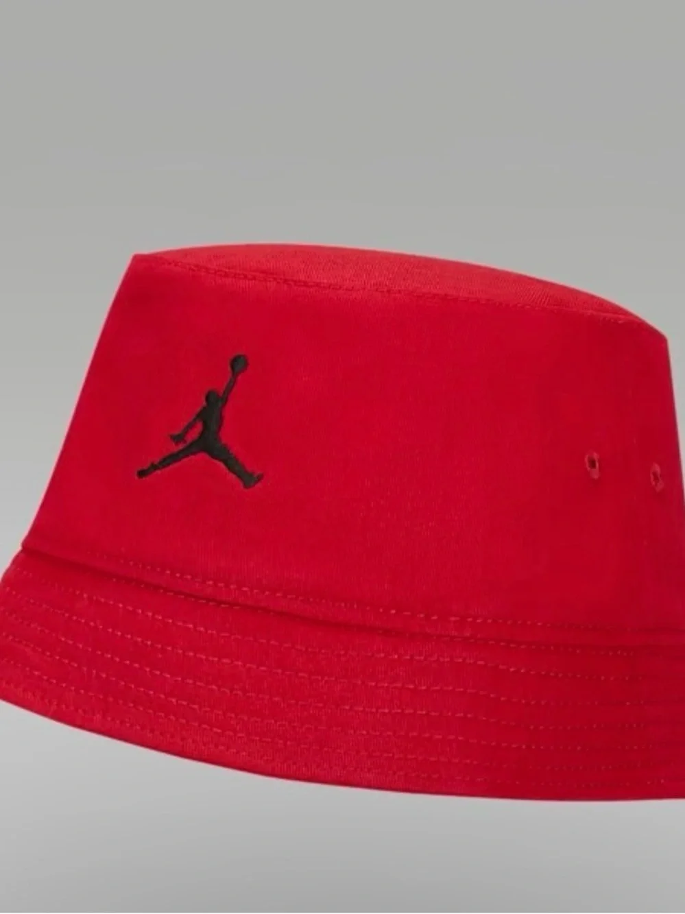 Kids Youth Jordan Red Bucket Hat with Black Jumpman Logo New without tags